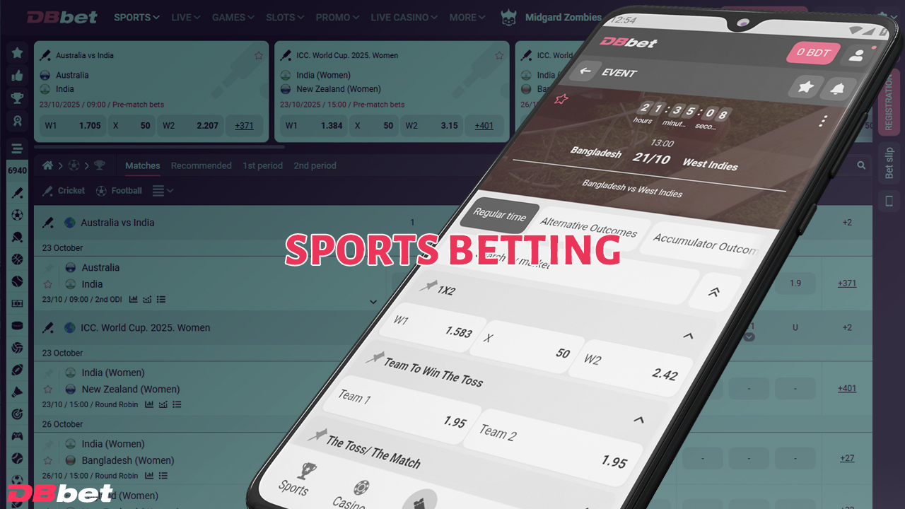 DBbet Casino platform is popular in Bangladesh for sports betting.