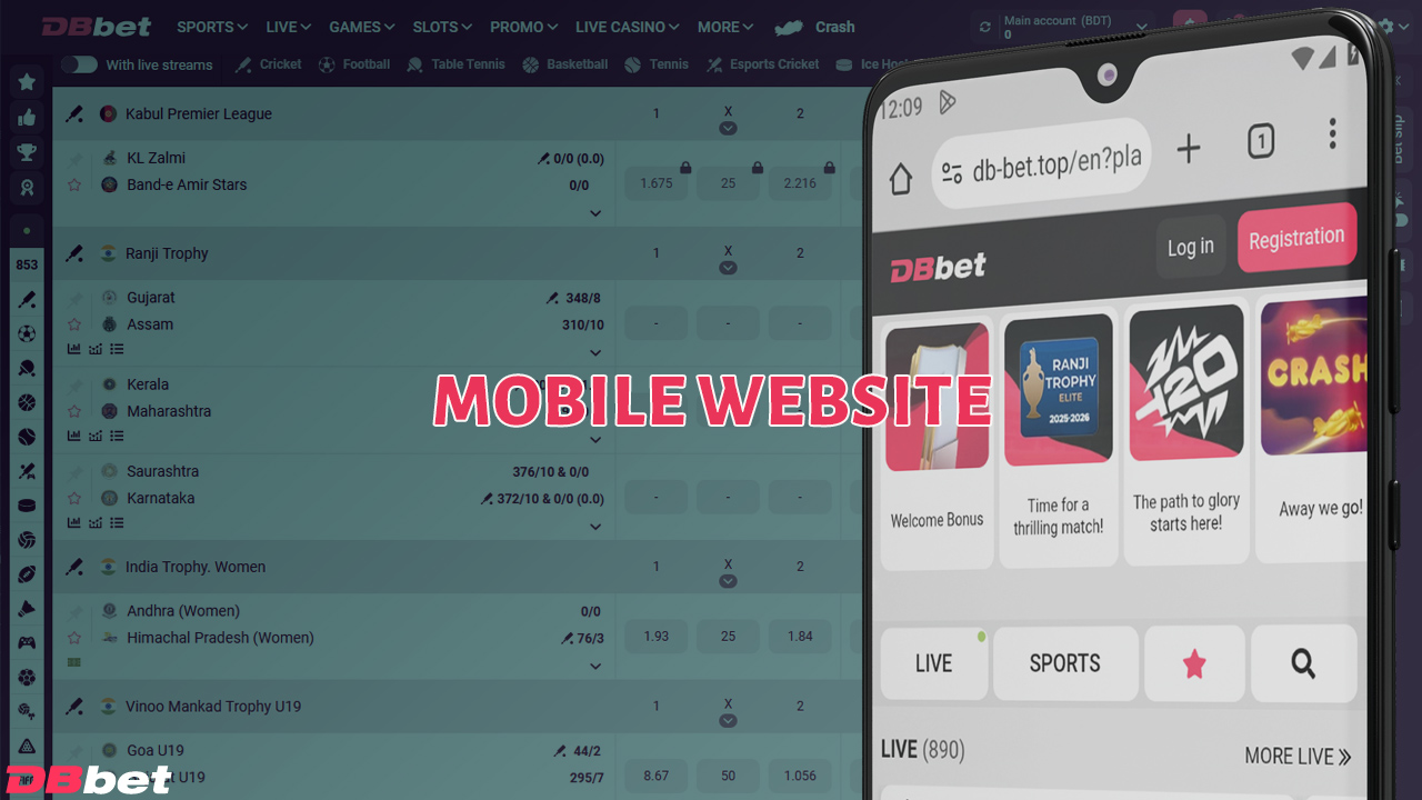 You can play at DBbet Casino from your phone on the website.